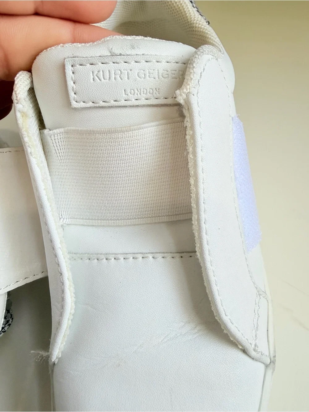 Kurt Geiger Kids Mini Laney Bow Sneakers Size 9 Toddler White Crystal